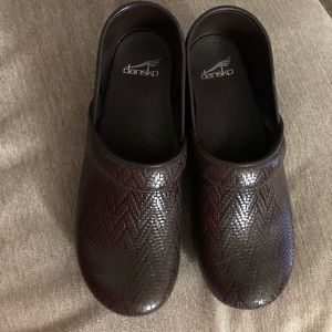 Dansko Brown Printed clogs